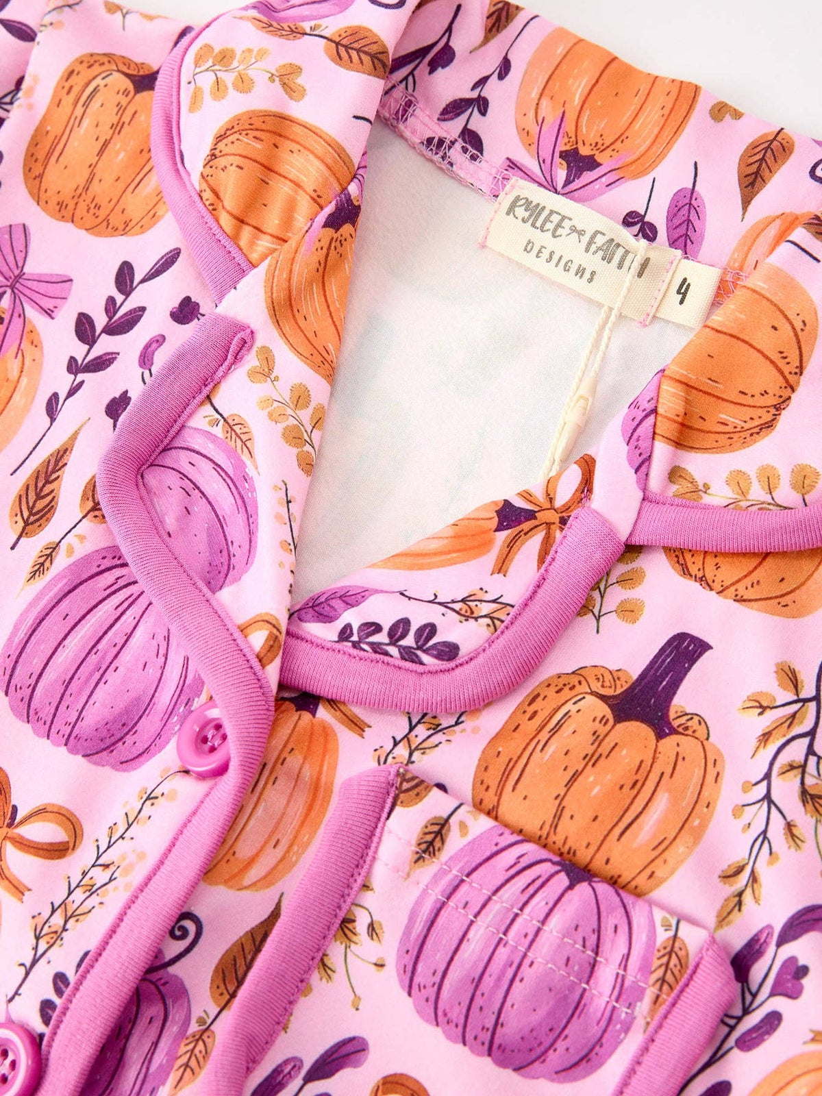 Mommy & me Halloween Pumpkin Pajama Set: Kids