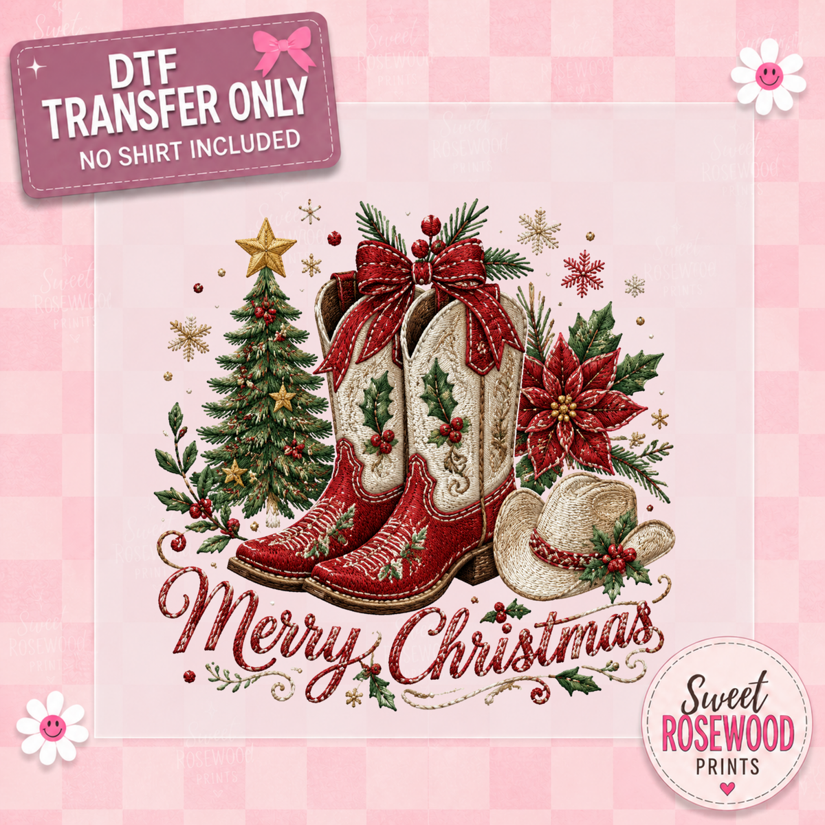 MERRY CHRISTMAS BOOTS/HAT