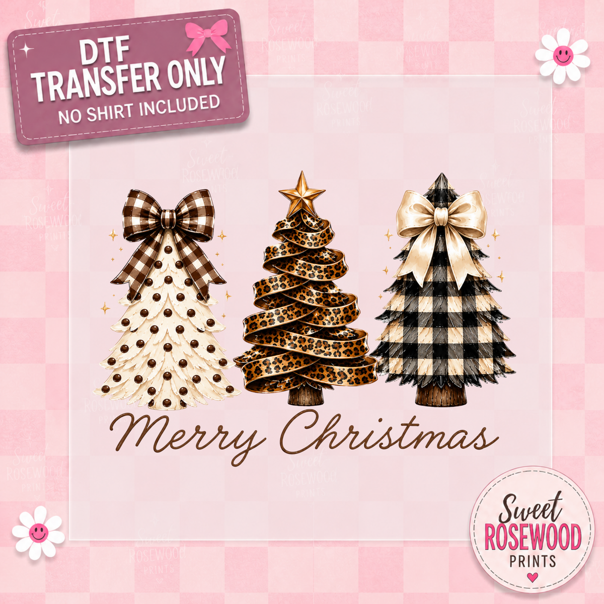 MERRY CHRISTMAS 3 DESIGN TREES