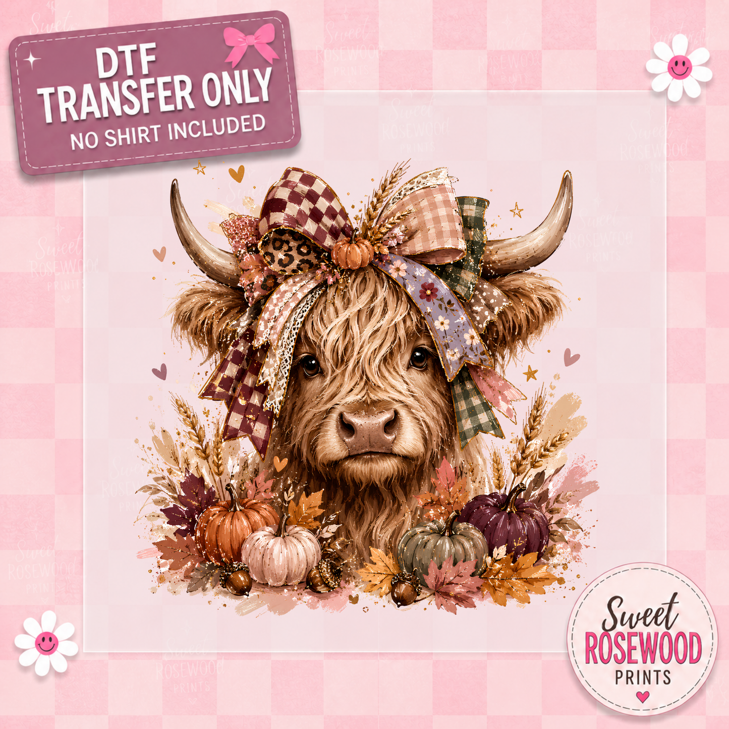 HIGHLAND COW W/BOW