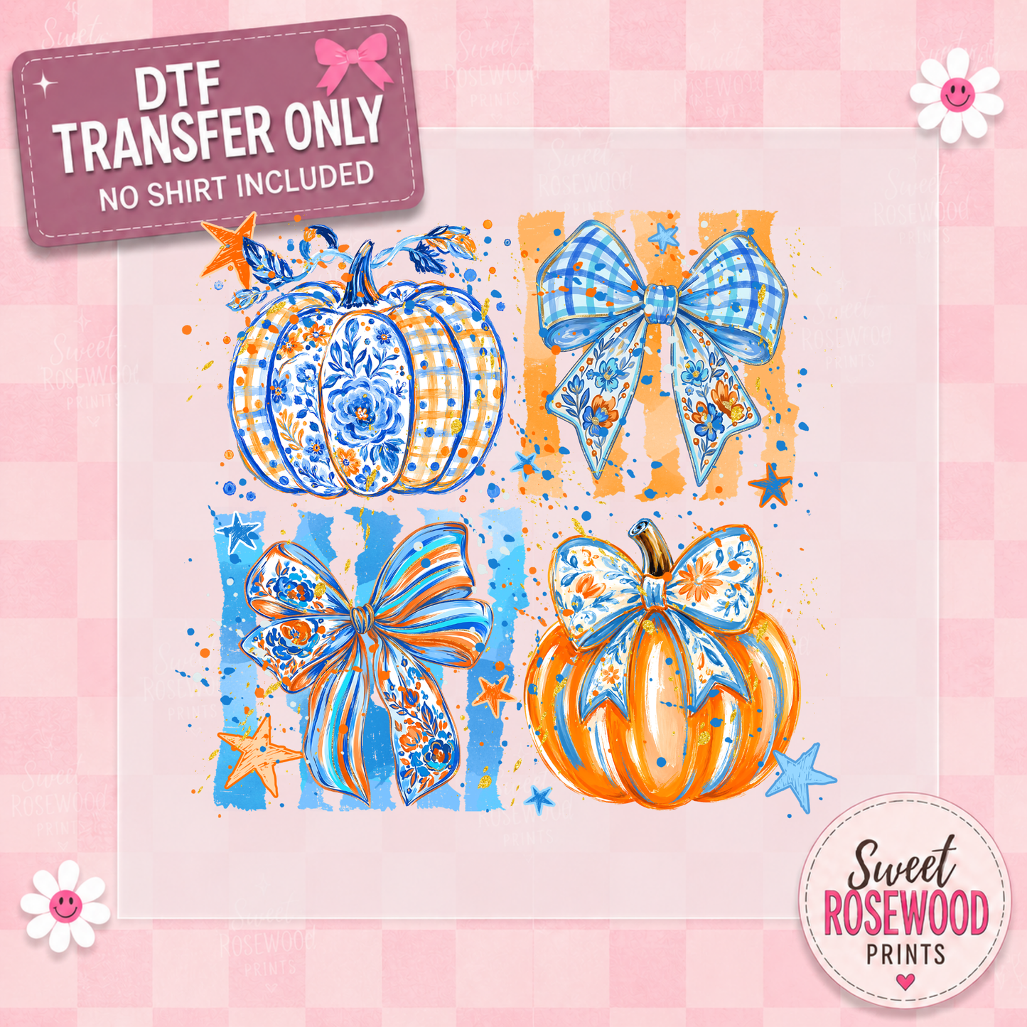 PUMPKINS WITH BLUE