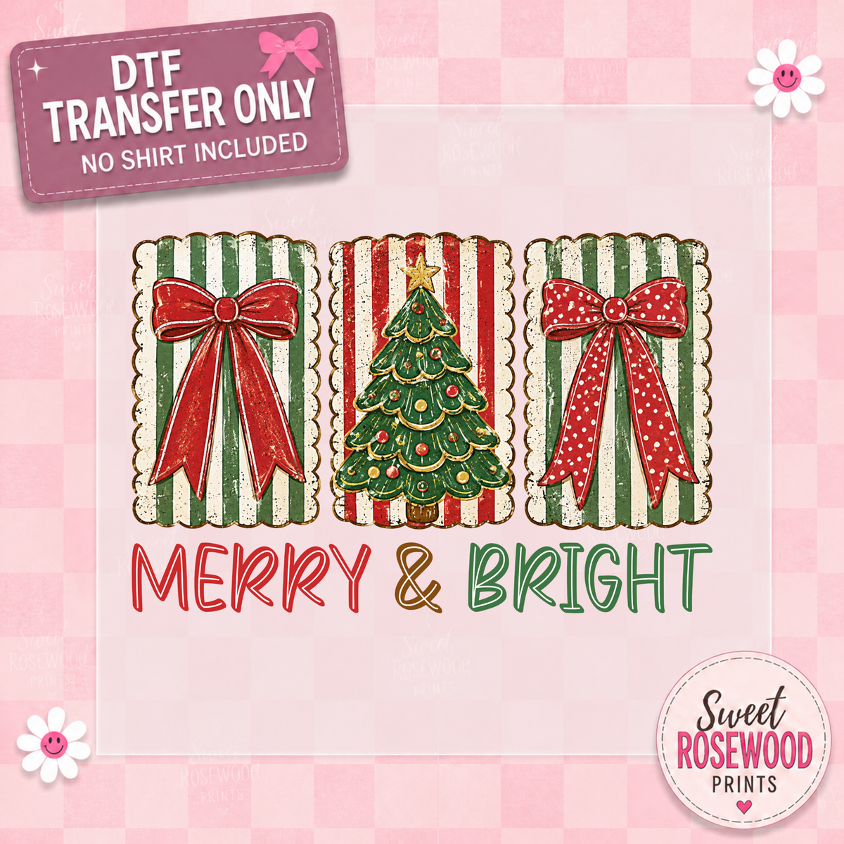 MERRY & BRIGHT RED/GREEN