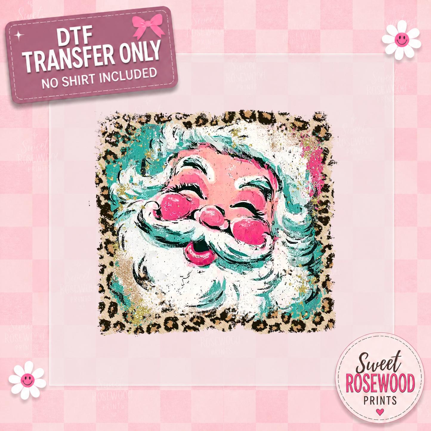 SQUARE SANTA LEOPARD
