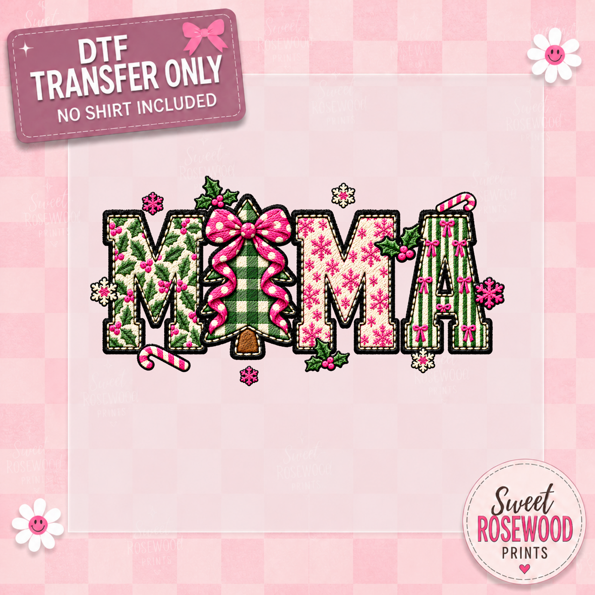 MAMA PINK/GREEN/TREE