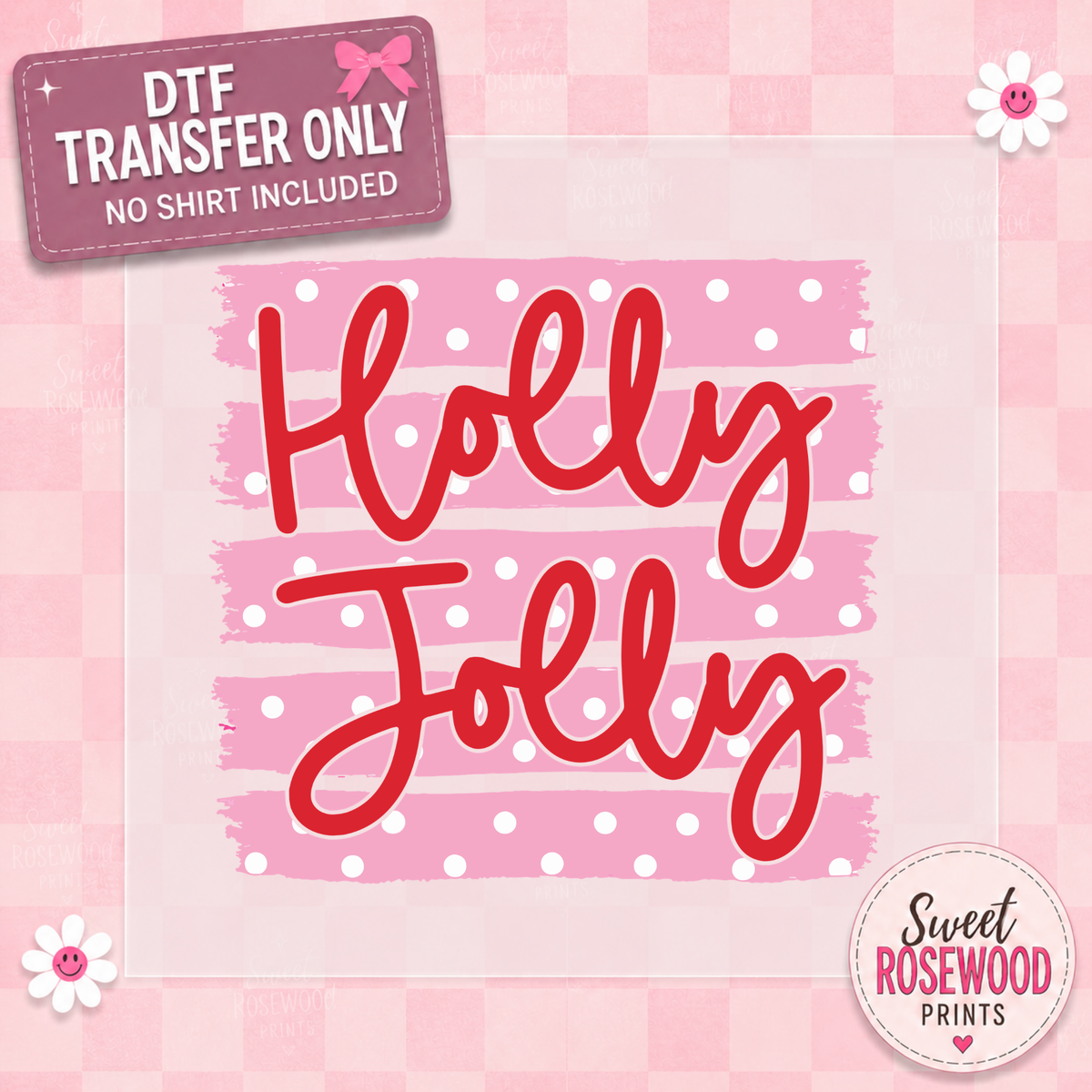 HOLLY JOLLY PINK/RED