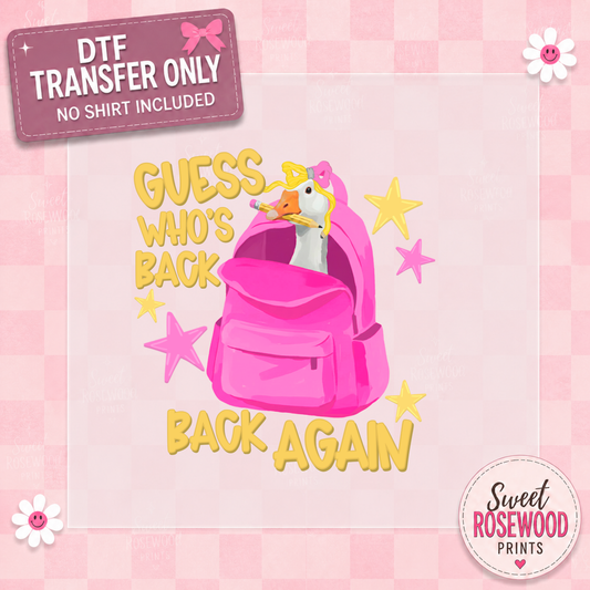 BACK AGAIN - PINK