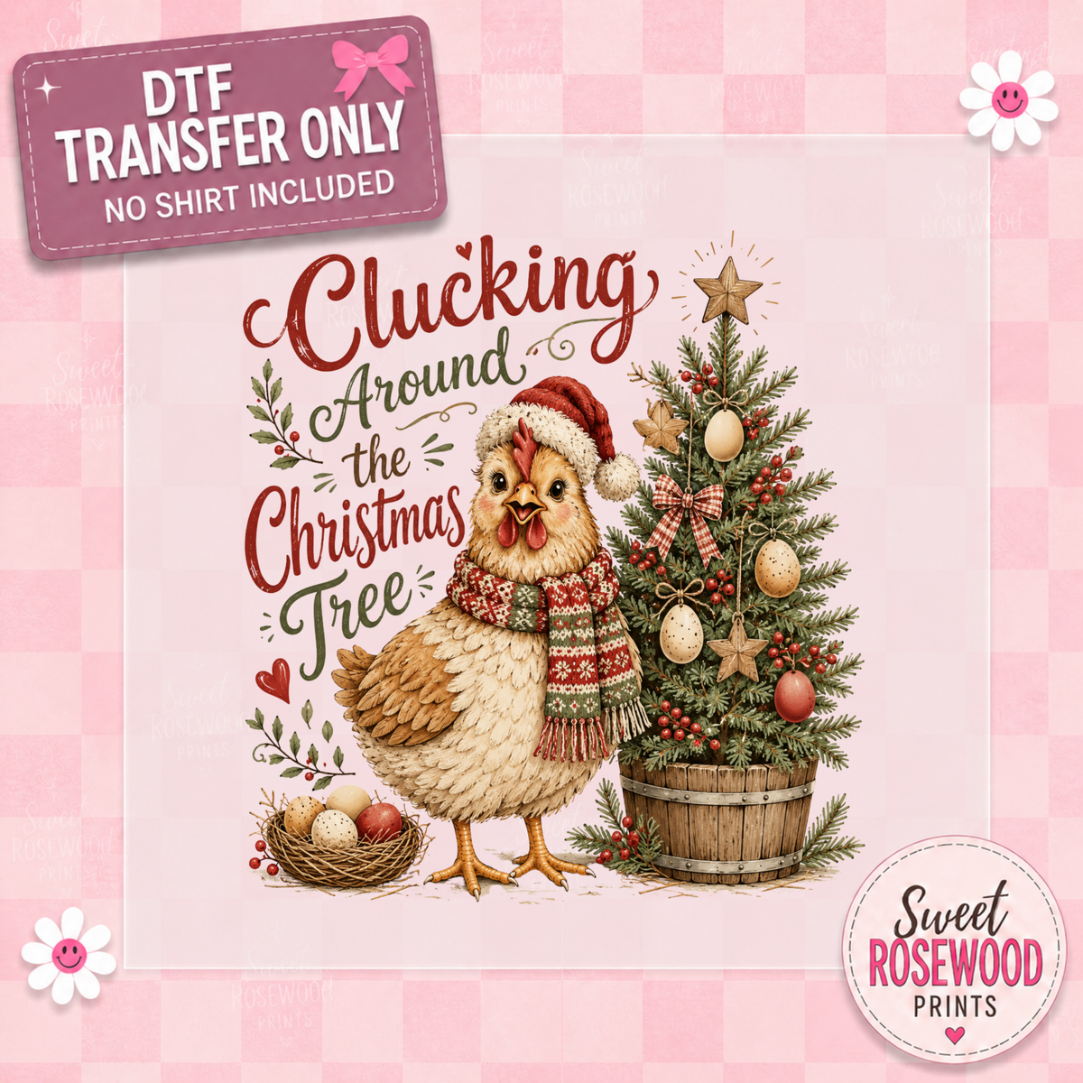 CLUCKING AROUND THE CHRISTMAS TREE