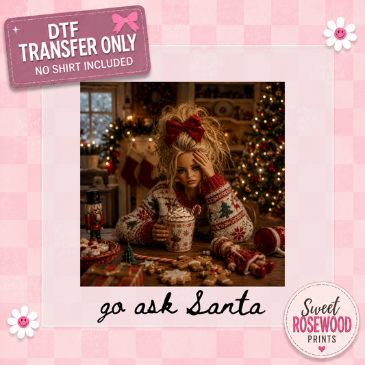 GO ASK SANTA - BLACK