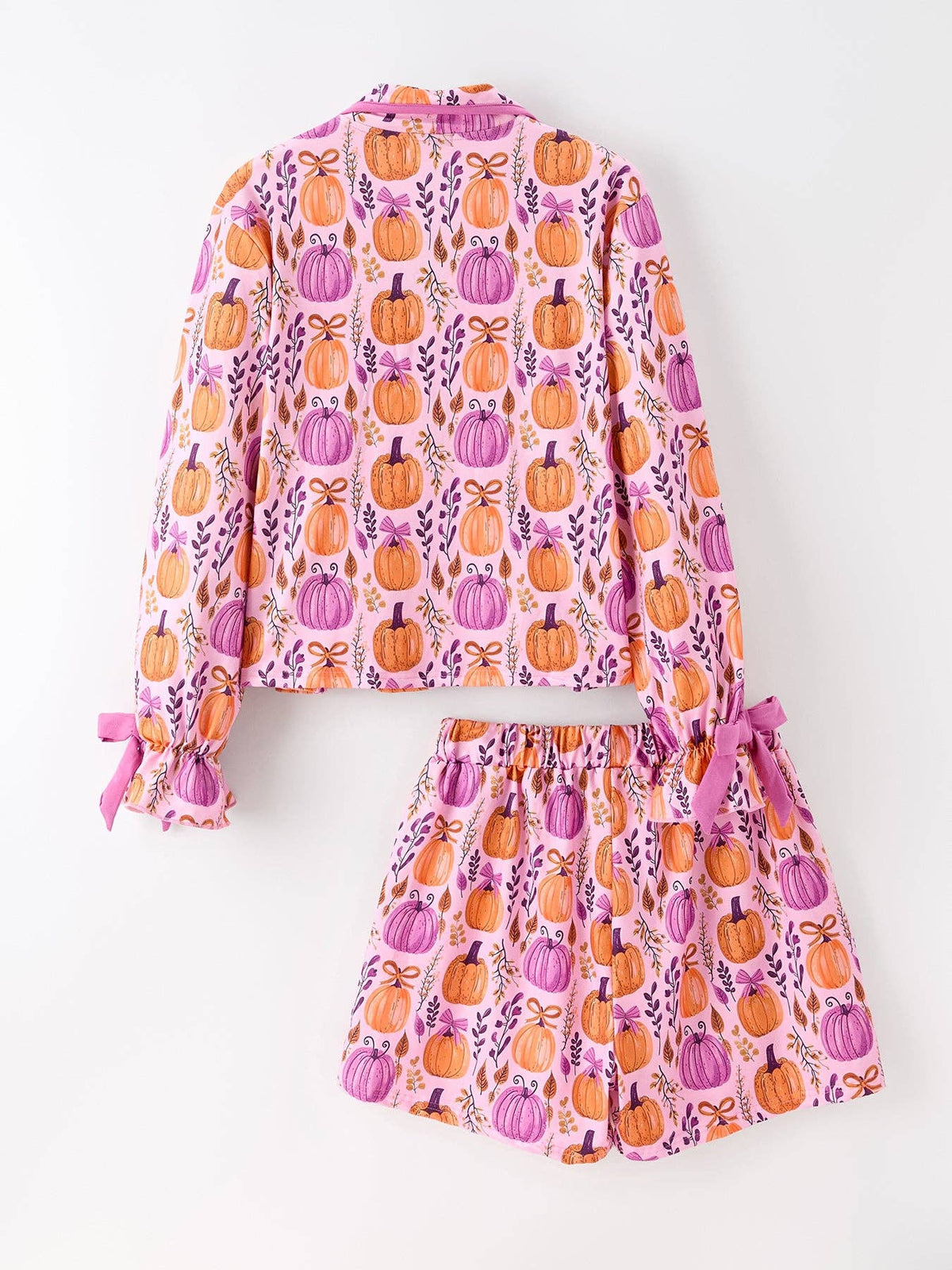 Mommy & me Halloween Pumpkin Pajama Set: Kids