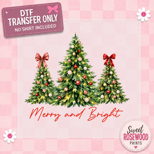 MERRY CHRISTMAS GREEN TREES