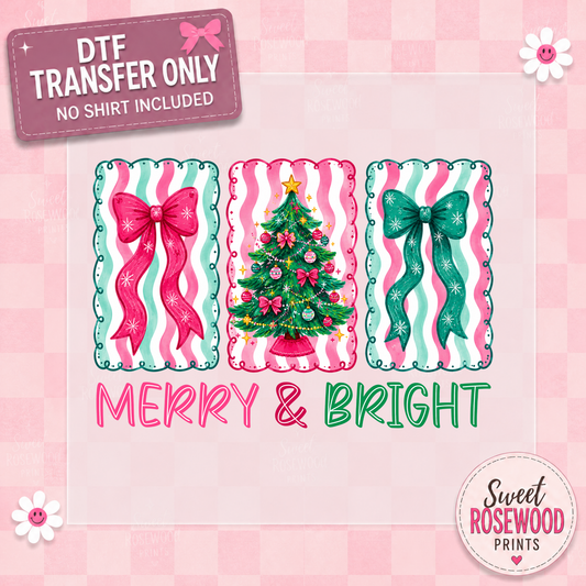 MERRY & BRIGHT PINK/GREEN