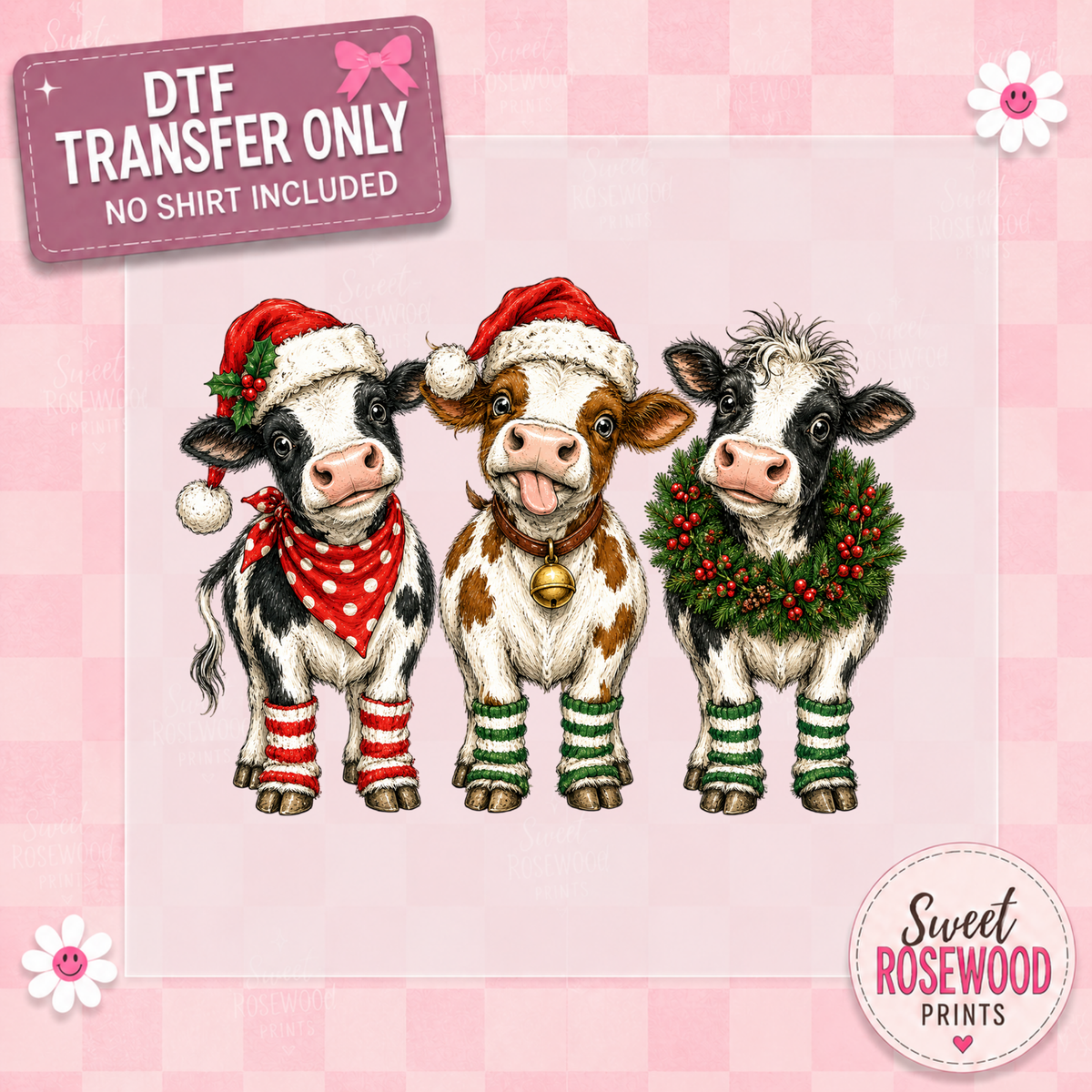 3 CHRISTMAS COWS