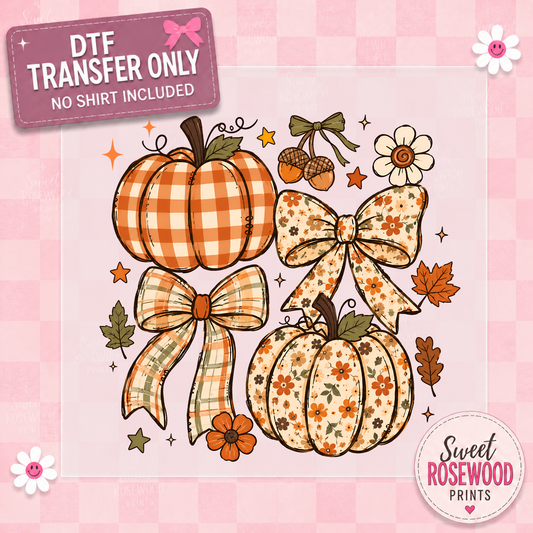 FALL PUMPKINS & BOW