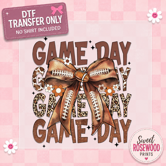 GAME DAY FOOTBALL BOW