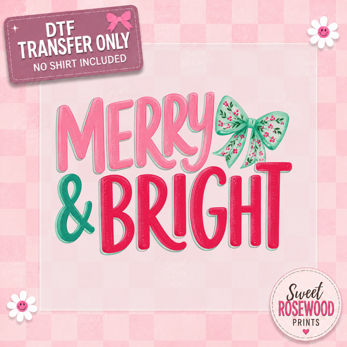 MERRY & BRIGHT W/BOW