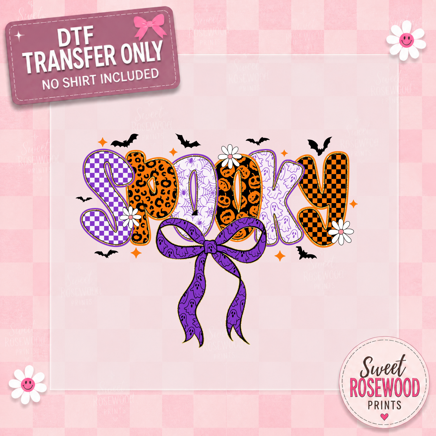 SPOOKY PURPLE BOW