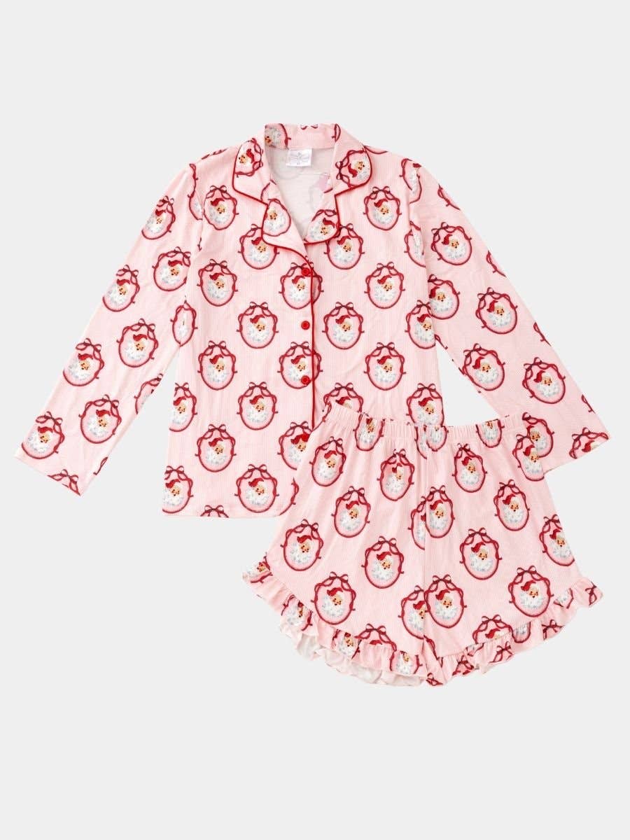 Vintage Santa Christmas Pajama Set