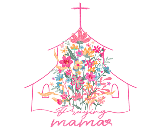 PRAYING MAMA CHURCH - CLEAR FILM SCREENPRINT
