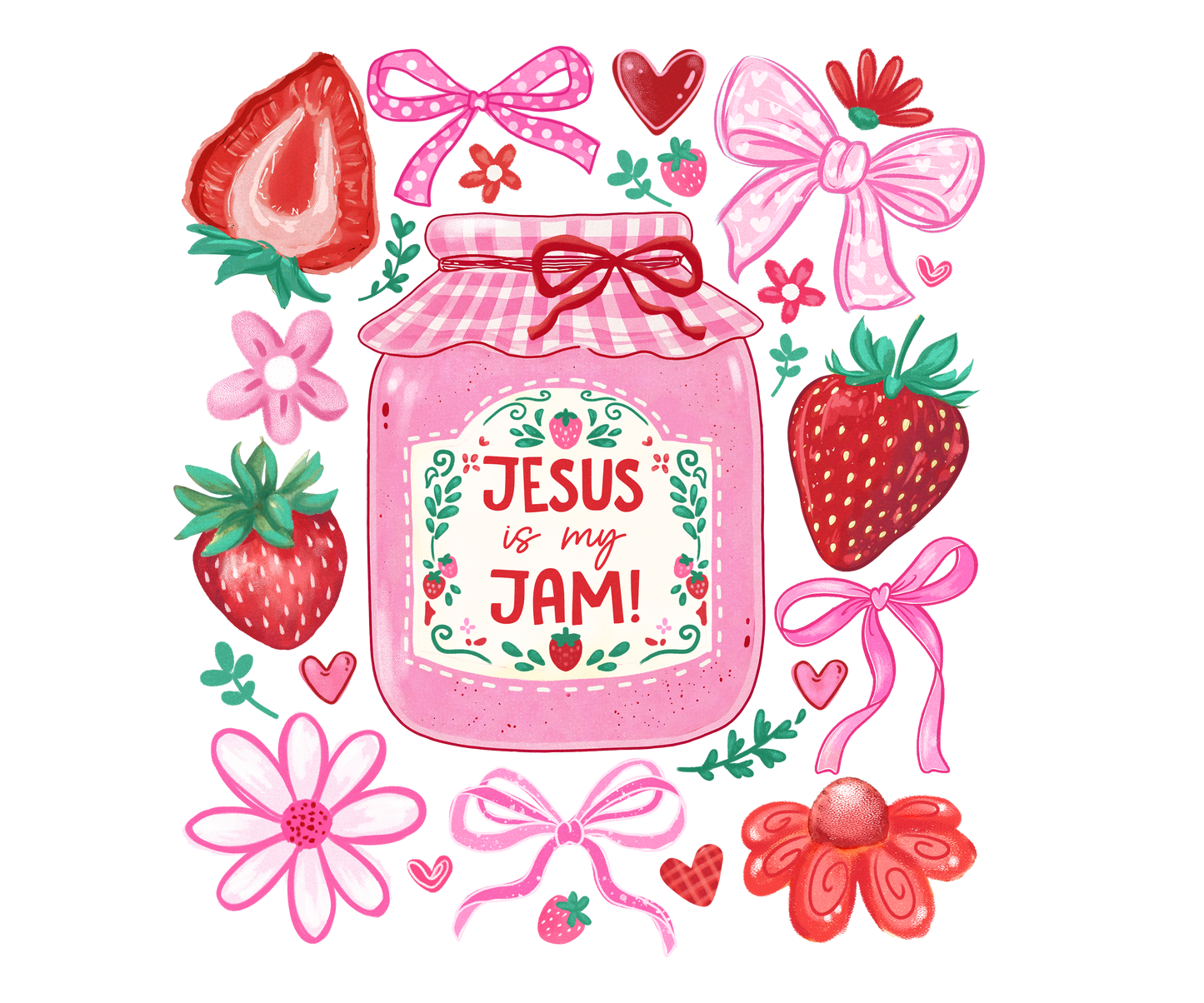 JESUS IS MY JAM - CLEAR FILM SCREENPRINT