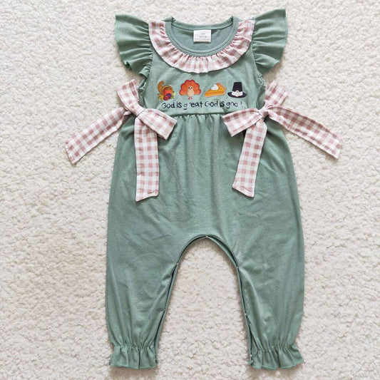 Thanksgiving Turkey Girls Rompers